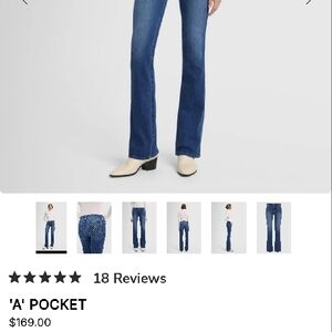 7 For All Mankind Blue Flare Jeans